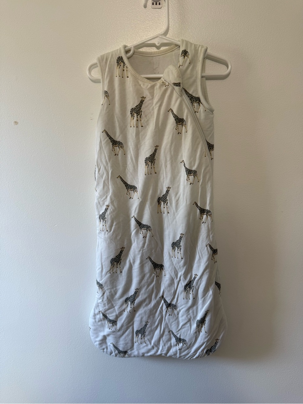 Kyte BABY Cream Giraffe Print Sleeveless Sleeping Sack